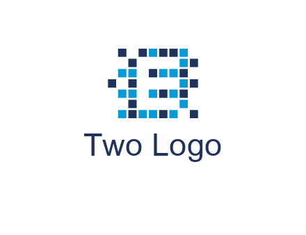 Letter E Pixel logo