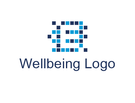 Letter E Pixel logo