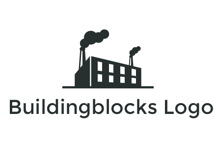 factory with smoke logo