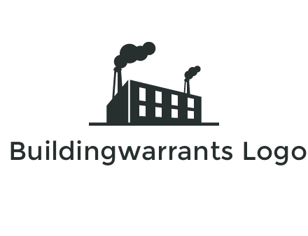 factory with smoke logo