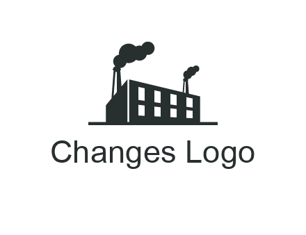 factory with smoke logo