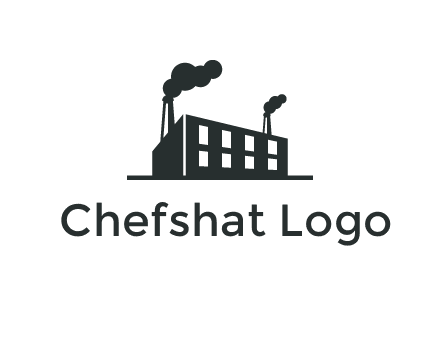 factory with smoke logo