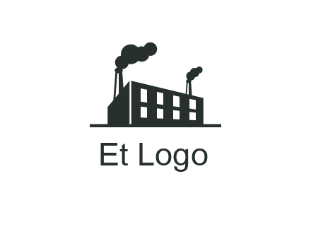 factory with smoke logo