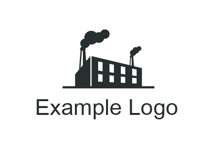 factory with smoke logo