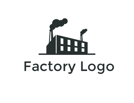 factory with smoke logo