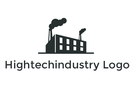 factory with smoke logo
