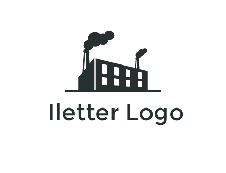 factory with smoke logo
