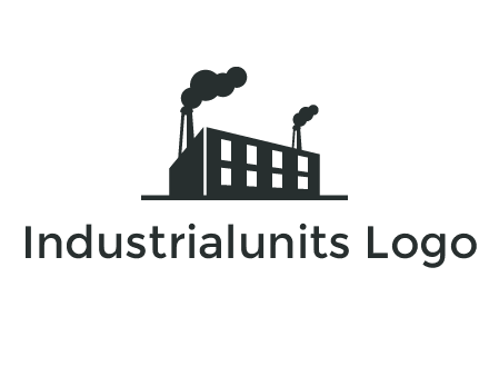 factory with smoke logo