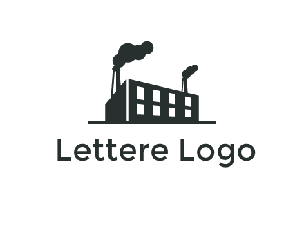 factory with smoke logo