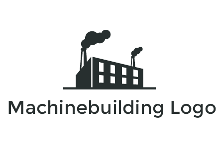 factory with smoke logo