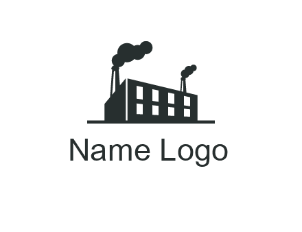 factory with smoke logo
