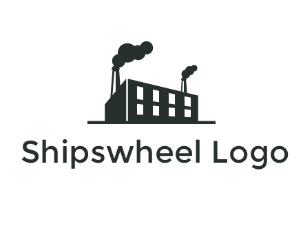 factory with smoke logo