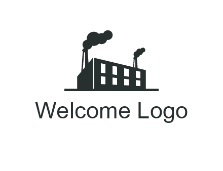 factory with smoke logo