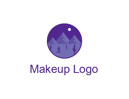 desert and mountains logo