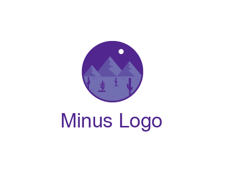 desert and mountains logo