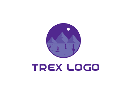 desert and mountains logo