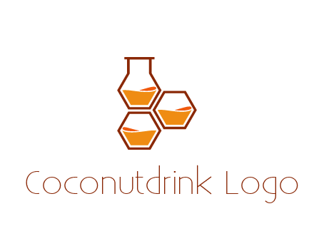 honeycomb and flask icon
