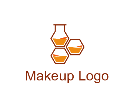 honeycomb and flask icon