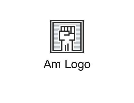 fist in box icon