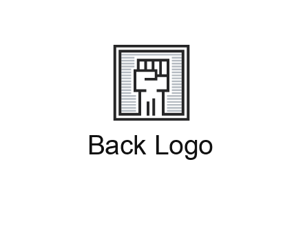 fist in box icon