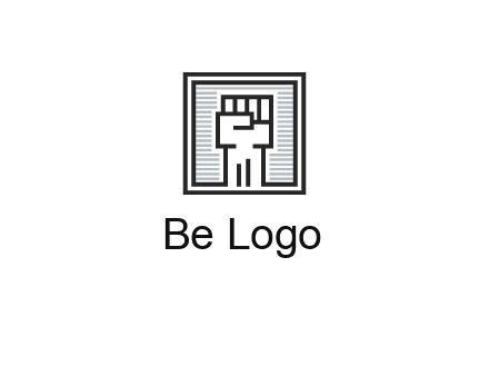 fist in box icon