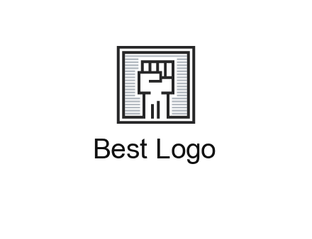 fist in box icon