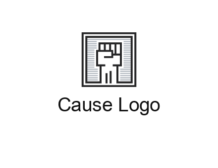fist in box icon
