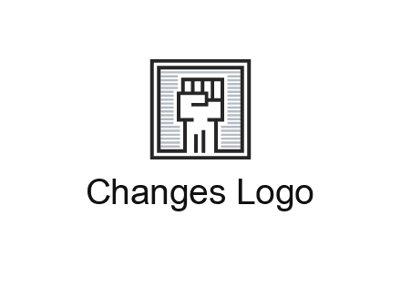 fist in box icon