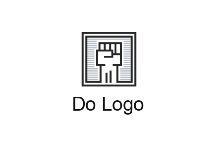 fist in box icon