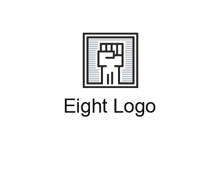 fist in box icon