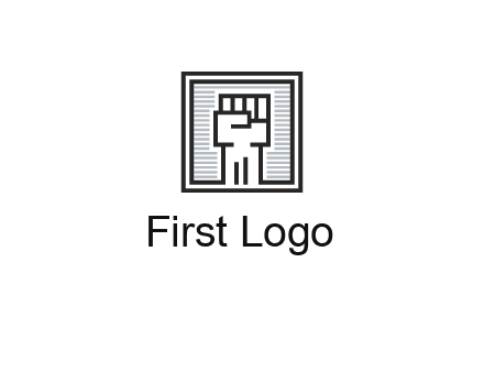fist in box icon