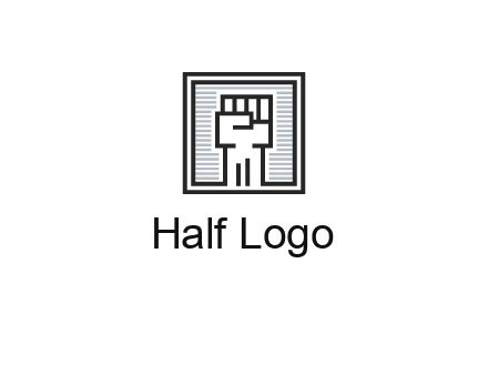 fist in box icon