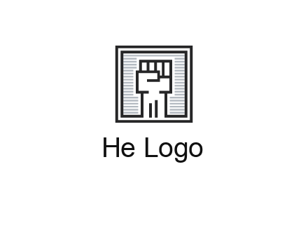 fist in box icon
