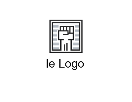 fist in box icon