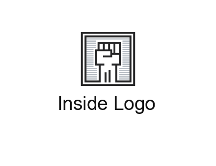 fist in box icon
