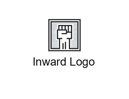 fist in box icon