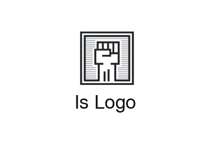 fist in box icon