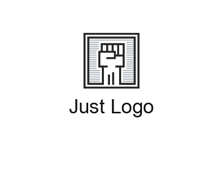 fist in box icon