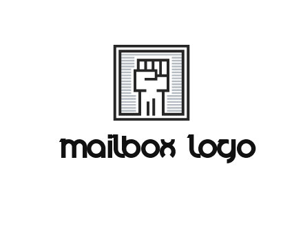 fist in box icon