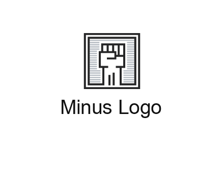fist in box icon