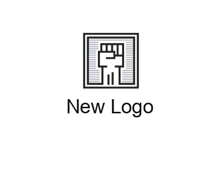 fist in box icon