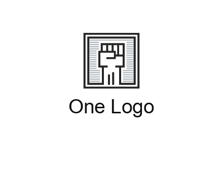fist in box icon