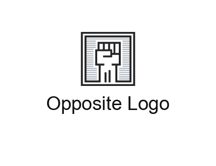 fist in box icon