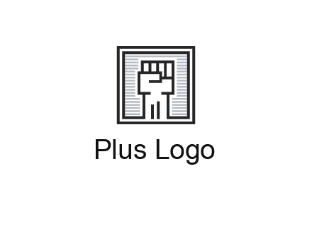 fist in box icon