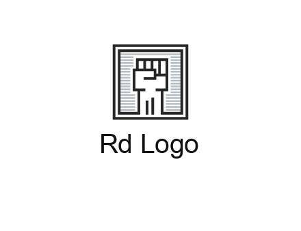 fist in box icon