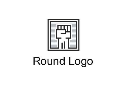 fist in box icon