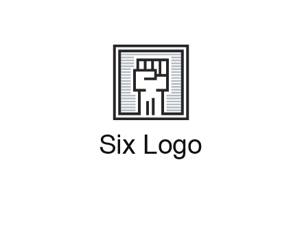 fist in box icon