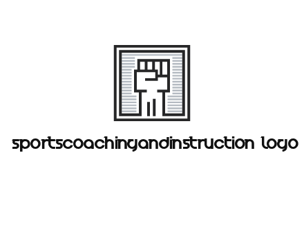 fist in box icon