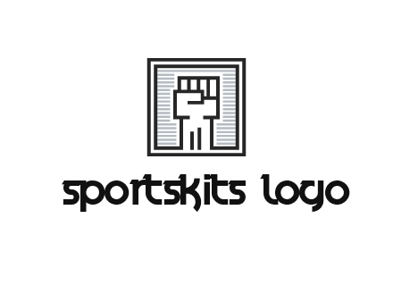 fist in box icon