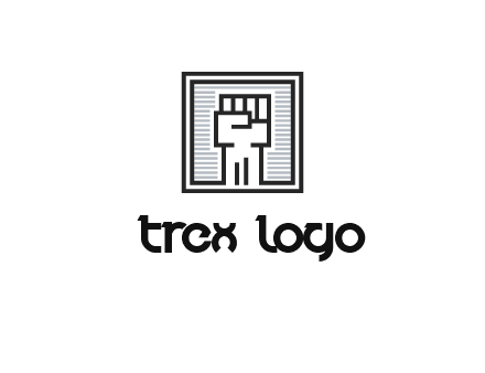 fist in box icon
